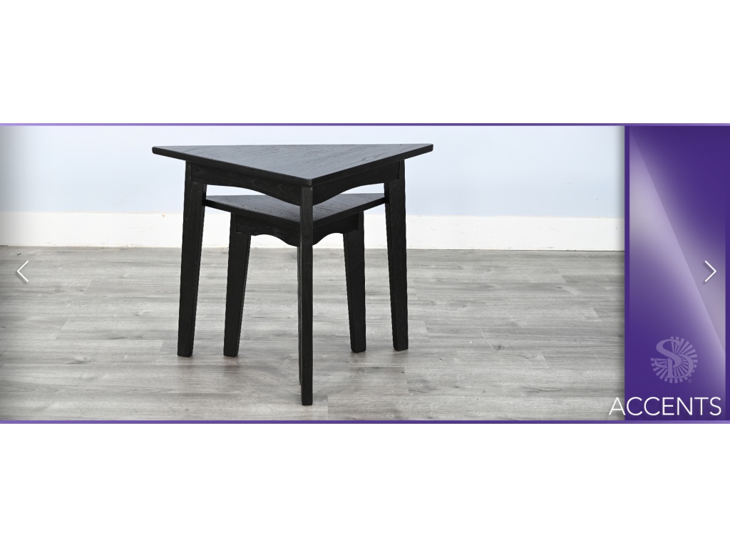 Bijou Triangular Nesting Table - image 5