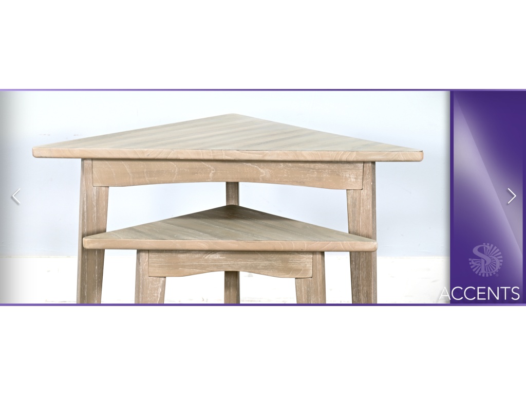 Bijou Triangular Nesting Table - image 2