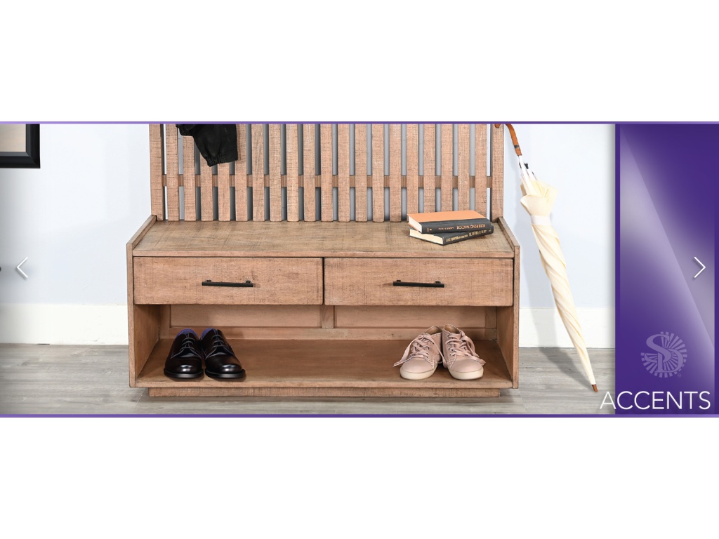 Eliza Hall Tree w/ Bench 2149DR-B Eliza Hall Tree Base 2149DR-T Eliza Hall Tree Top - image 3