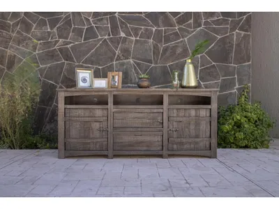 2 Drawer 2 Door 80" TV Stand