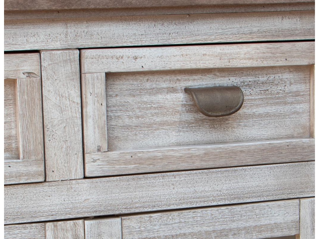 3 Drawer 4 Glass Door Console - image 5