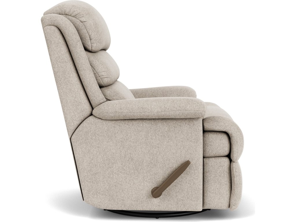 Yukon Fabric Swivel Gliding Recliner - image 2