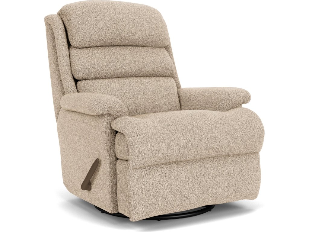 Yukon Fabric Swivel Gliding Recliner - image 3