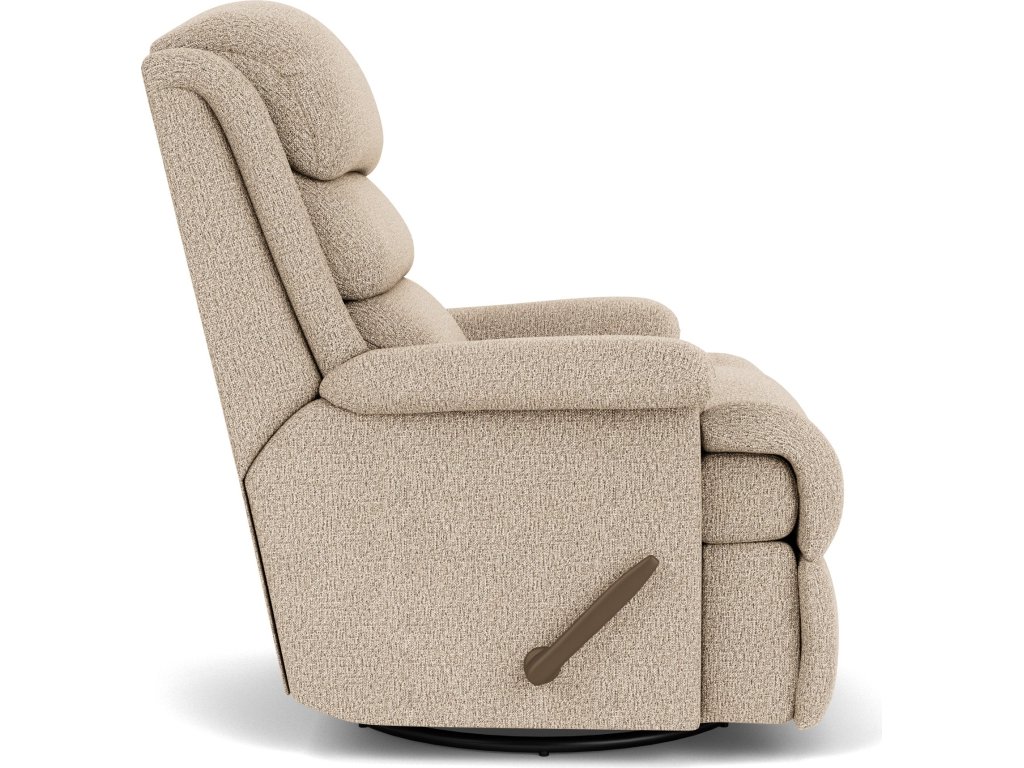 Yukon Fabric Swivel Gliding Recliner - image 6
