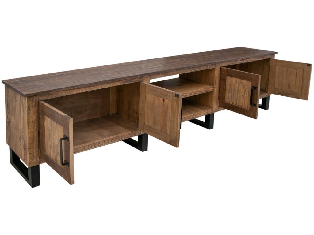 4 Door 93" TV Stand - image 2