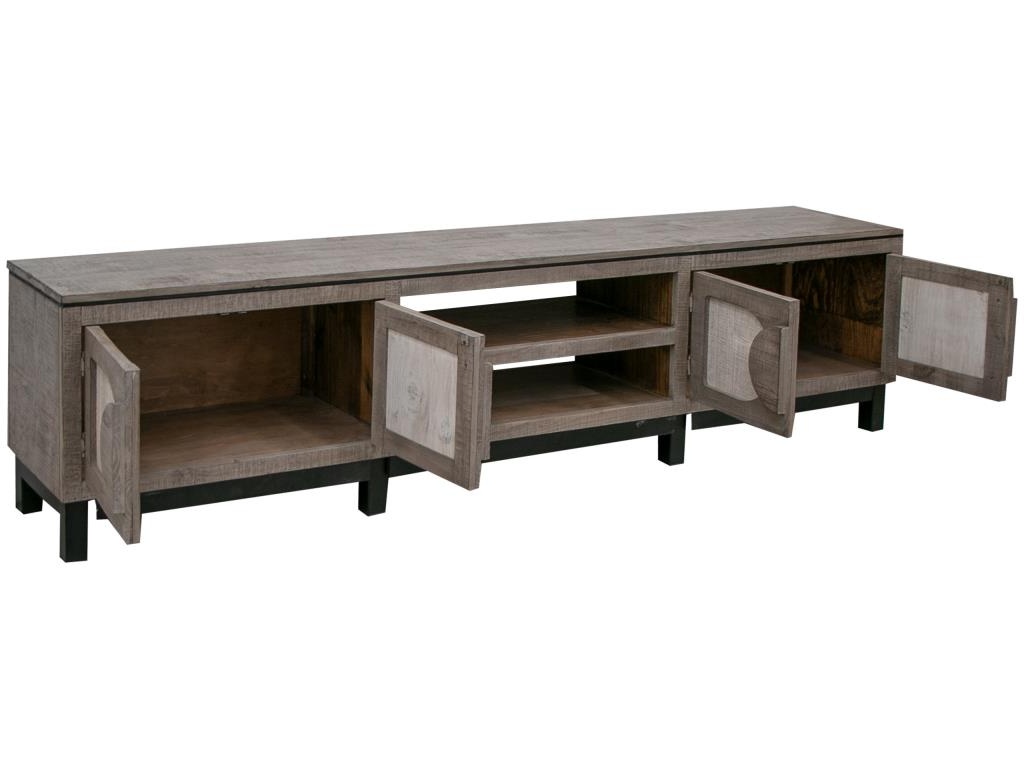 4 Door 93" TV Stand - image 2