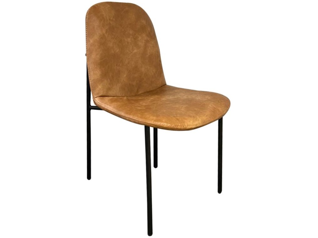 Upholstered Faux Leather Chair - main image