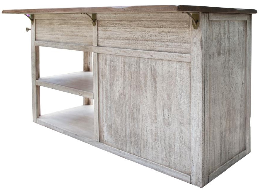 2 Drawers, 2 Doors & 2 Shelves, Kitchen Island - image 1