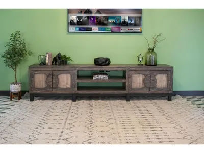 4 Door 93" TV Stand