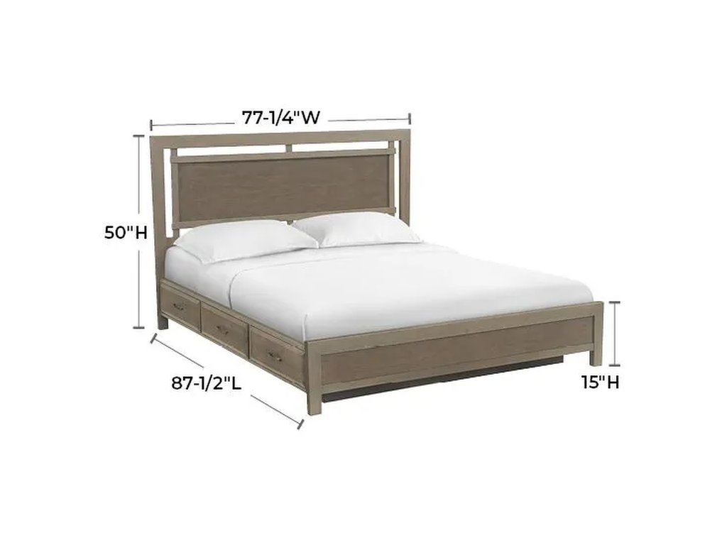 Ellison Cal-King Panel Storage Bed - image 1