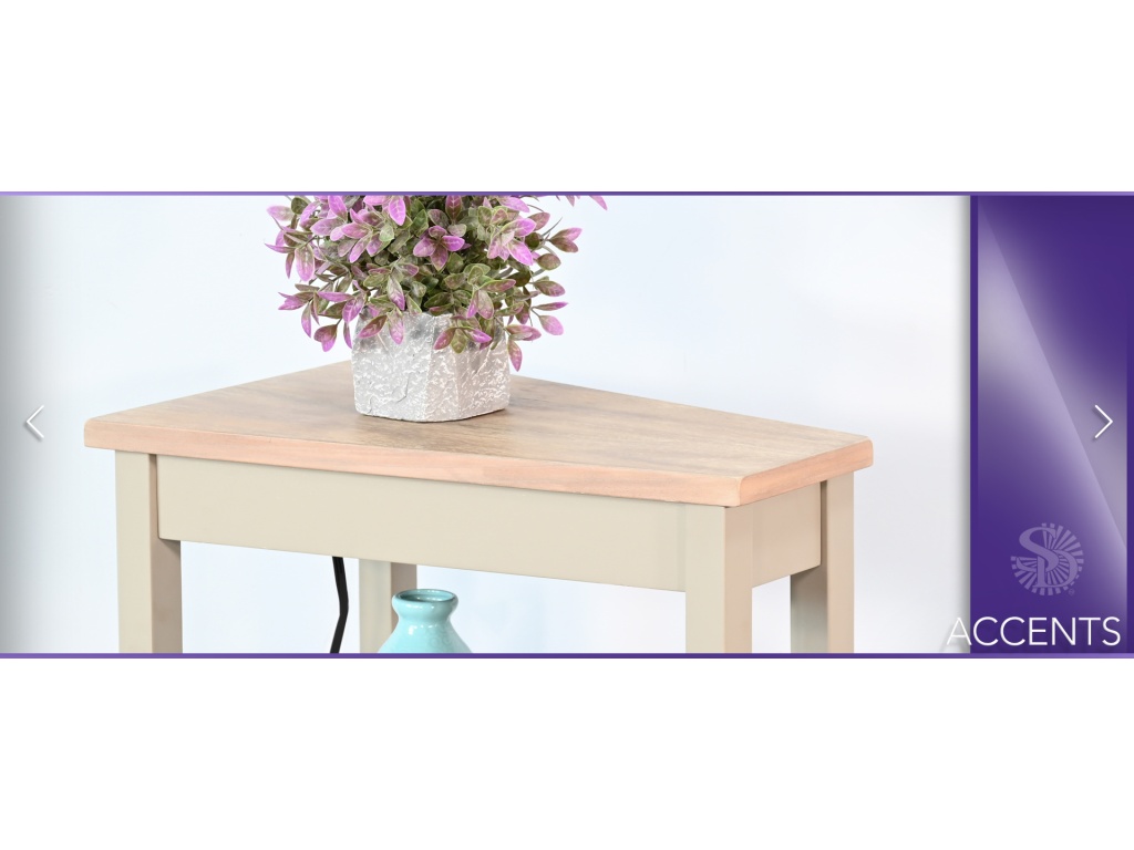 Chair Side Table w/ Power Strip - image 2