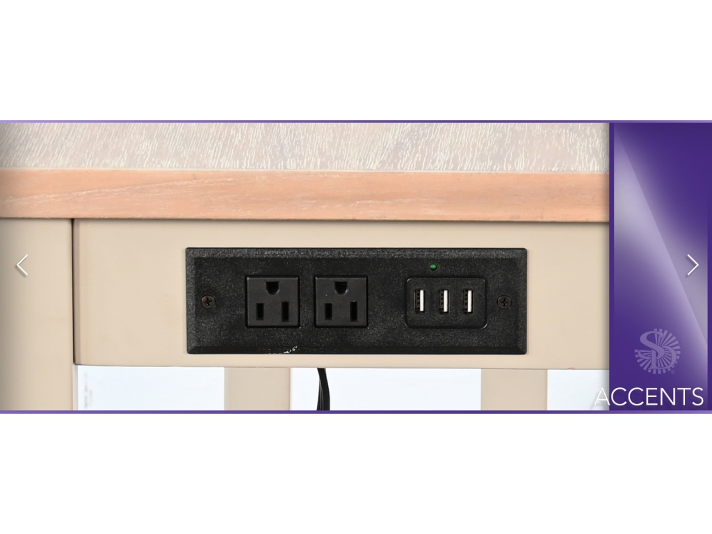 Chair Side Table w/ Power Strip - image 6