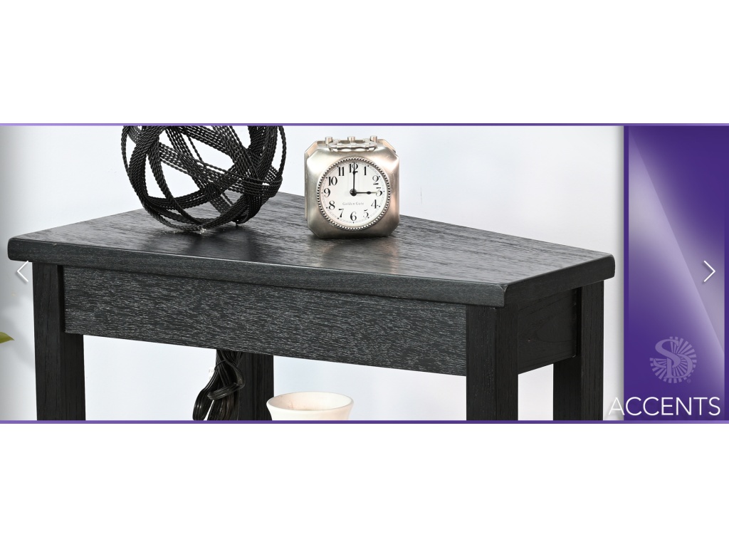 Chair Side Table w/ Power Strip - image 2