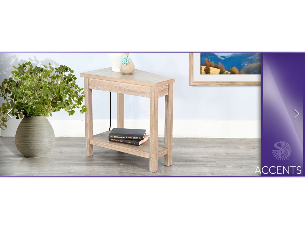 Chair Side Table w/ Power Strip - image 1