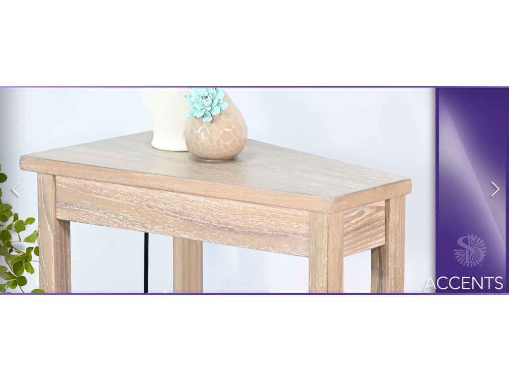 Chair Side Table w/ Power Strip - image 2