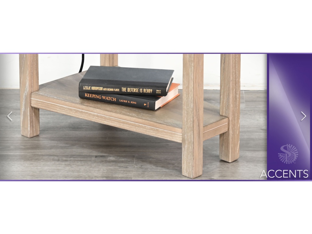 Chair Side Table w/ Power Strip - image 3