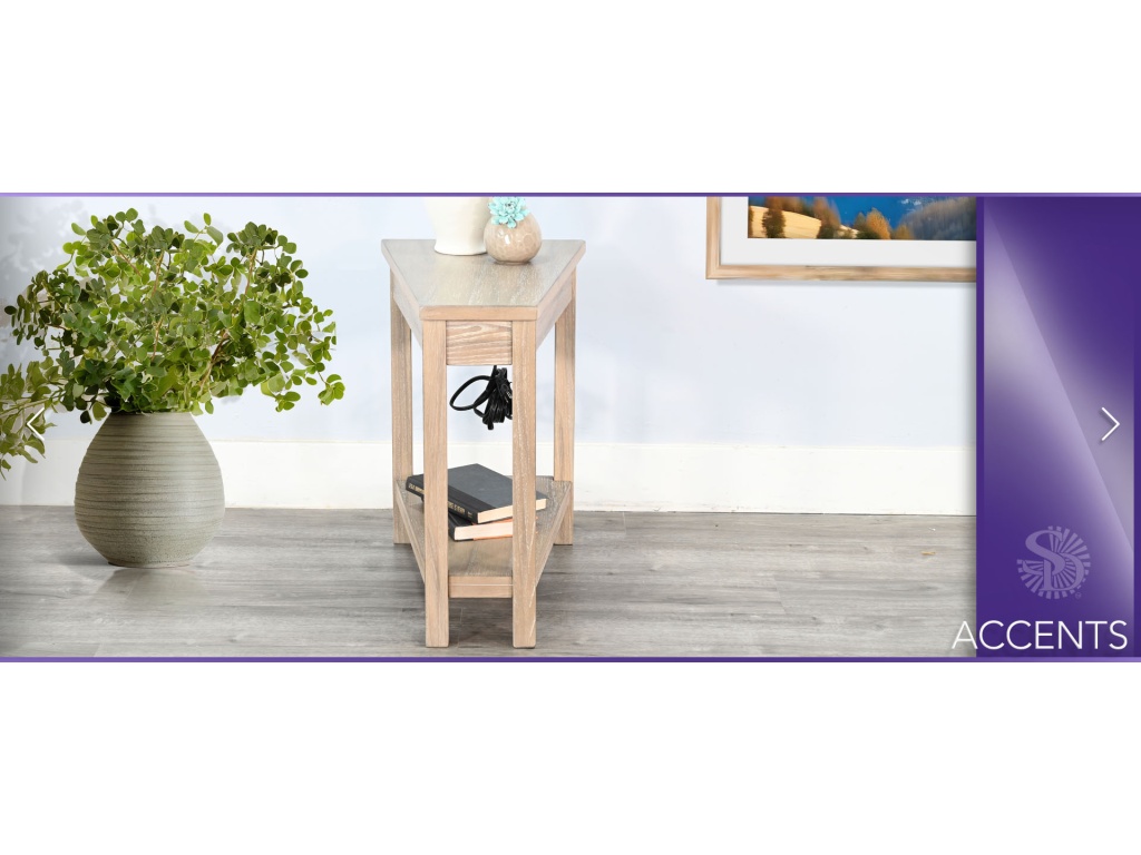 Chair Side Table w/ Power Strip - image 4