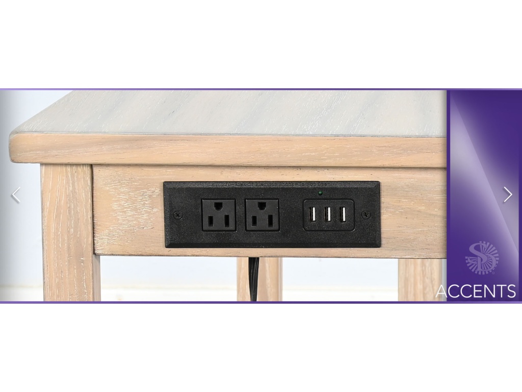 Chair Side Table w/ Power Strip - image 6