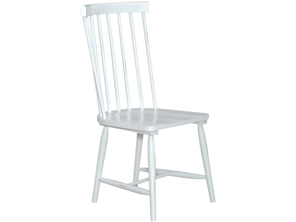 Spindle Back Side Chair - White (RTA) - image 1