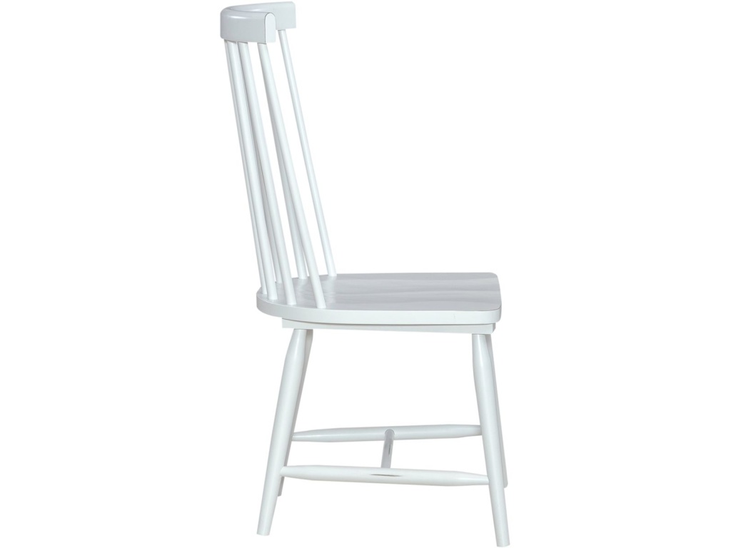 Spindle Back Side Chair - White (RTA) - image 2