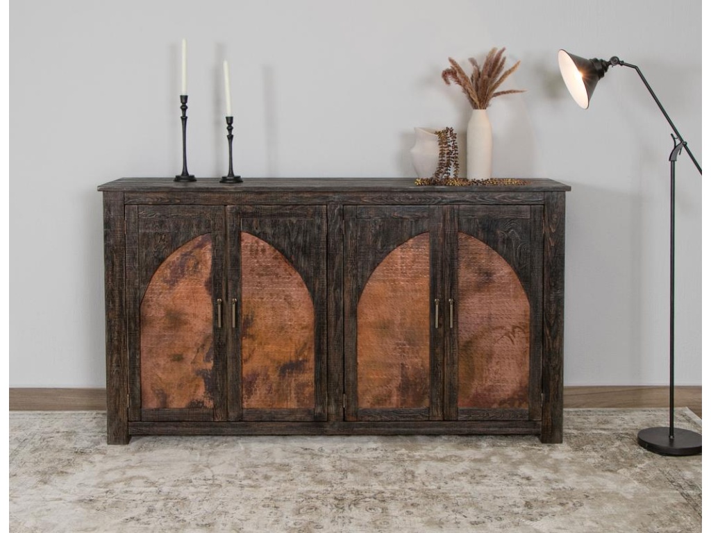4 Copper-Paneled Door Console - image 1