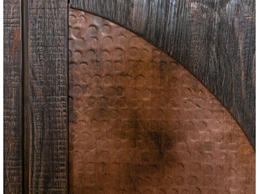 4 Copper-Paneled Door Console - image 3