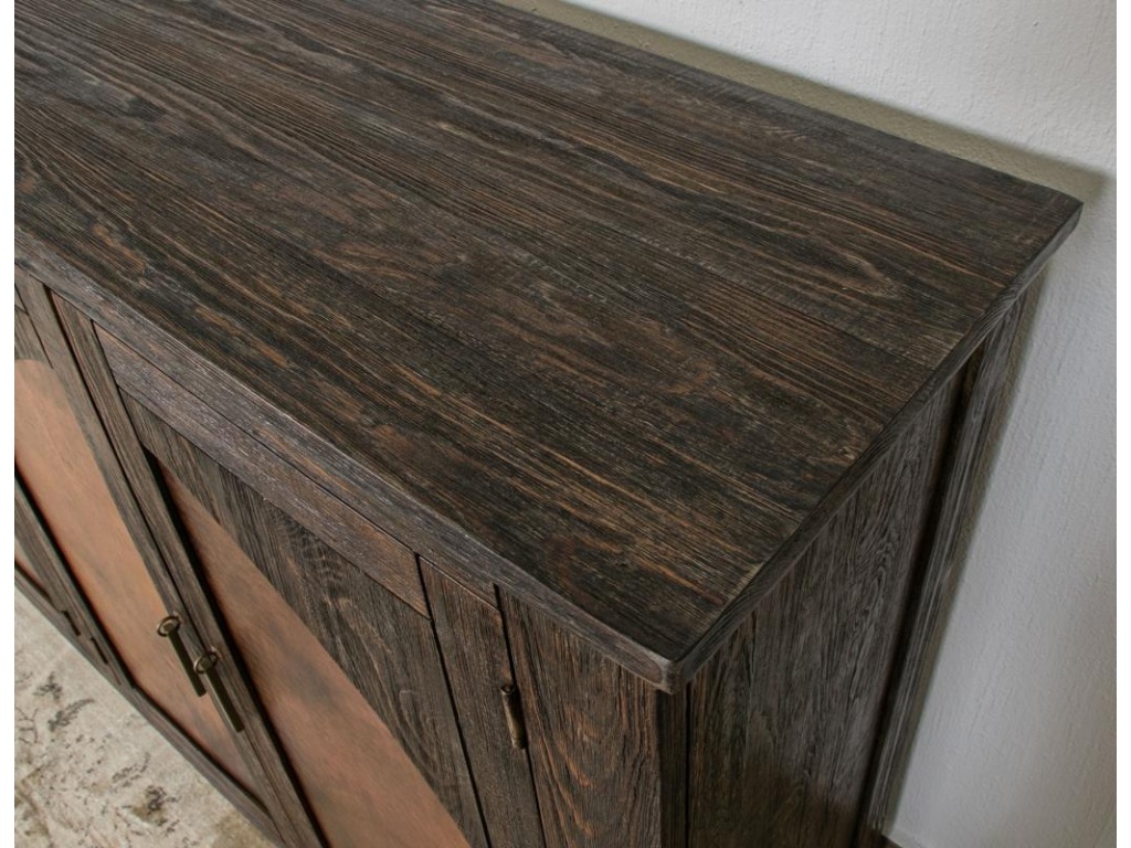 4 Copper-Paneled Door Console - image 2