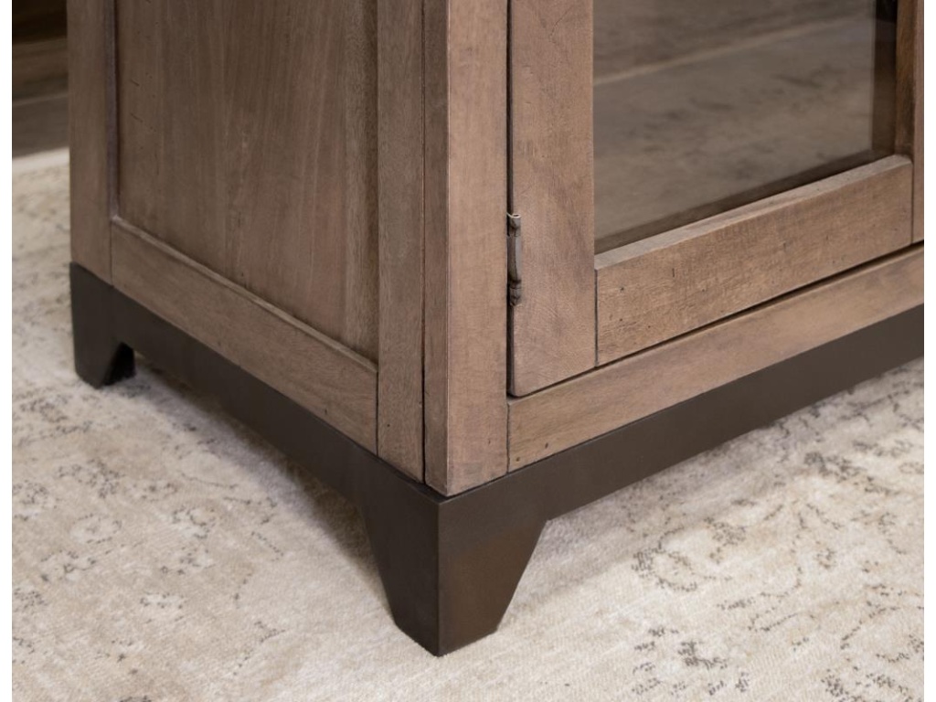 3 Drawer 4 Glass Doors Console - image 6