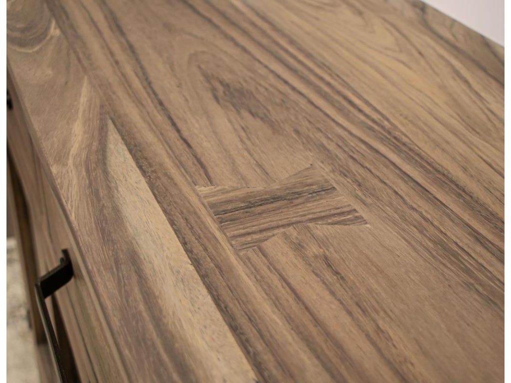 3 Drawer 4 Glass Doors Console - image 5
