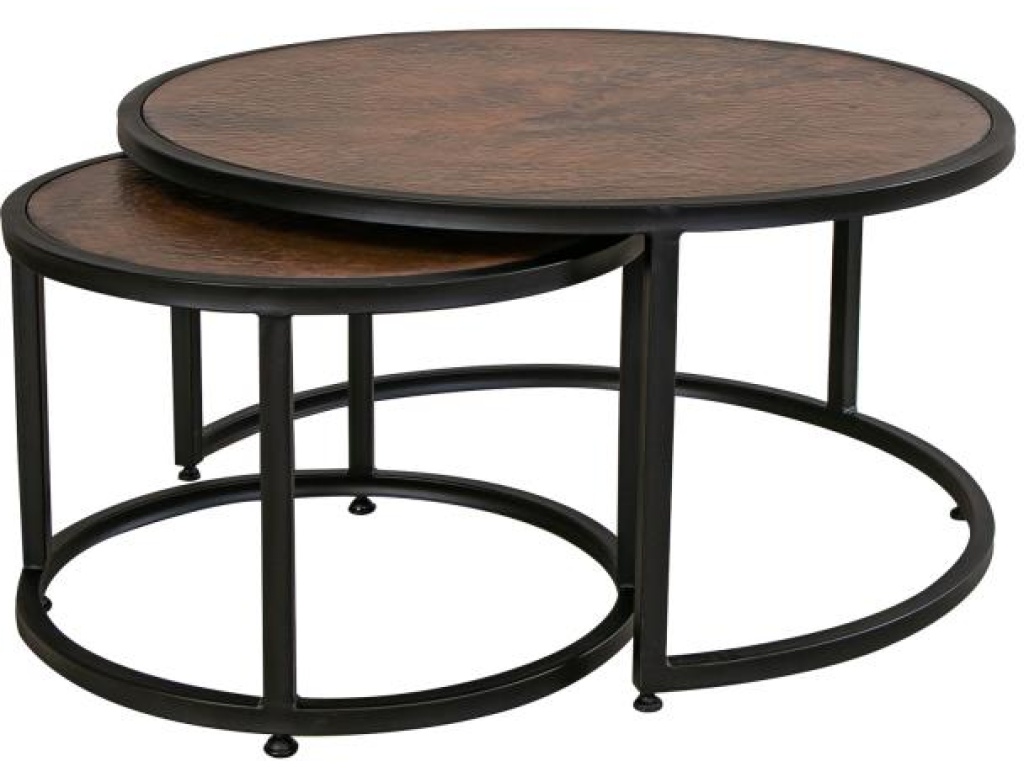 Copper Top & Iron Base Cocktail Table - main image