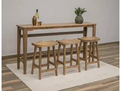 24" Wooden Stool