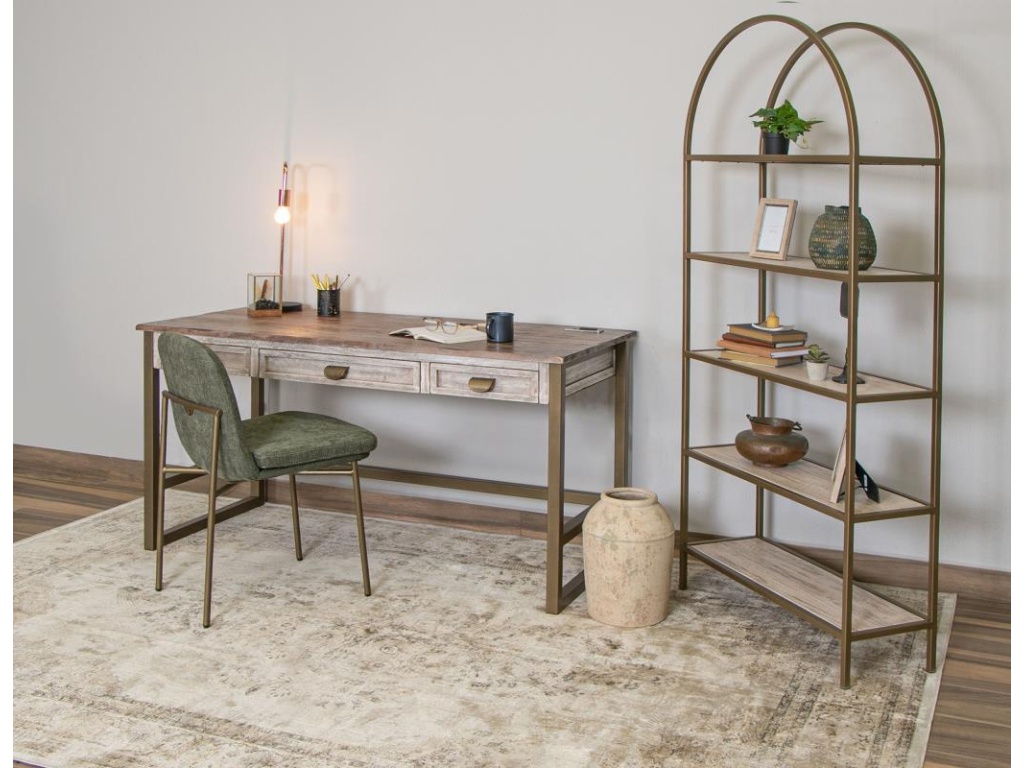 Iron Base 3 Drawer Desk - image 1