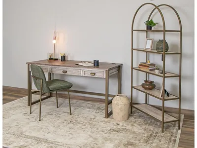 Iron Base 3 Drawer Desk - Alternative View