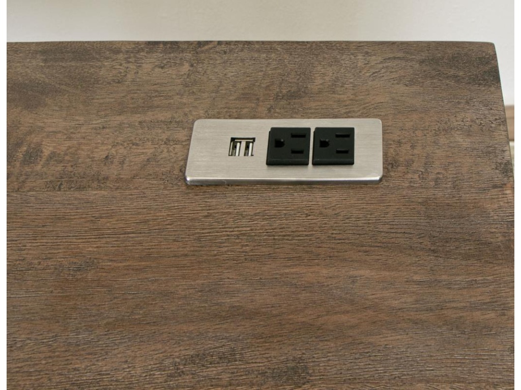Iron Base 3 Drawer Desk - image 3