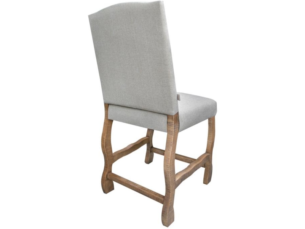 Tufted Backrest 24" Upholstered Barstool - image 3
