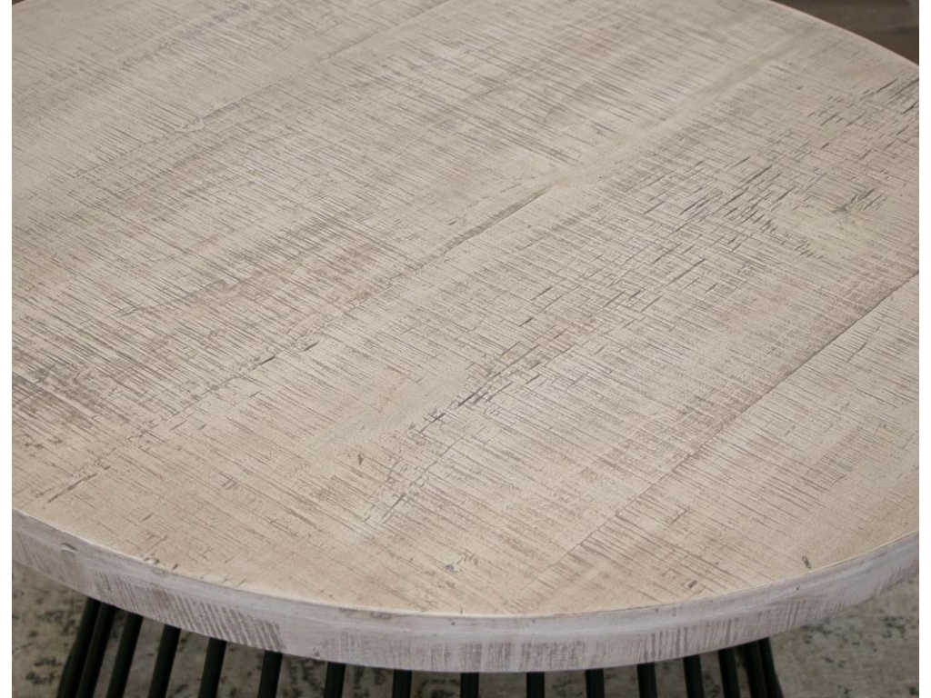 Metal Base End Table - image 2
