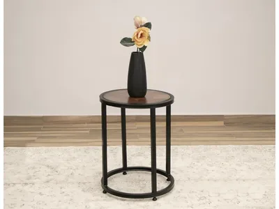 Copper Top & Iron Base End Table - Alternative View