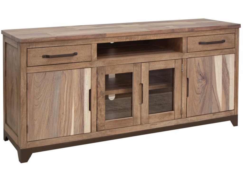 2 Drawer 2 Door 2 Glass Door 70" TV Stand - main image