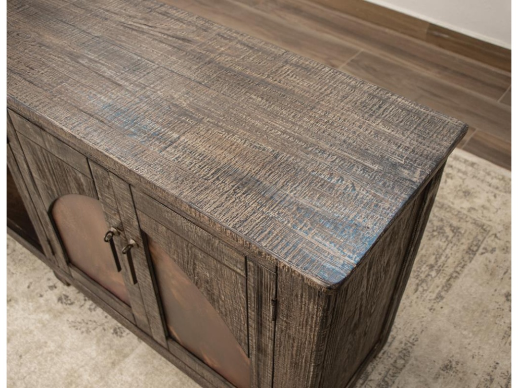 4 Copper-Paneled TV Stand - image 4