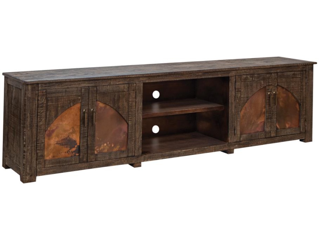 4 Copper-Paneled TV Stand - image 1