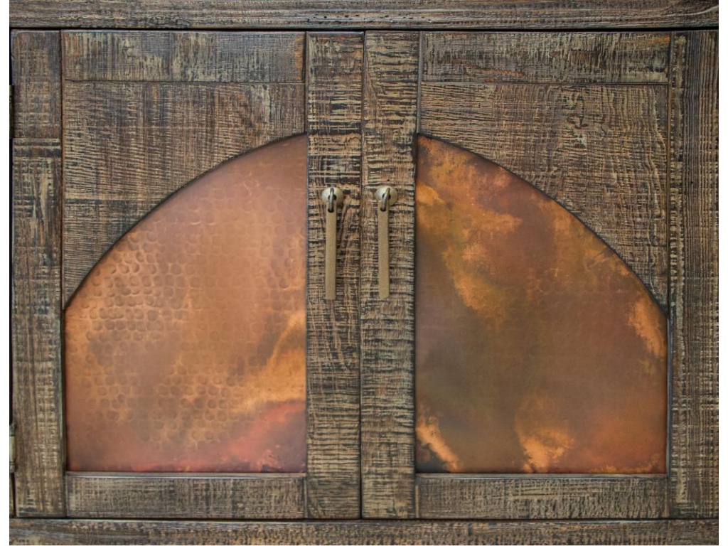 4 Copper-Paneled TV Stand - image 6