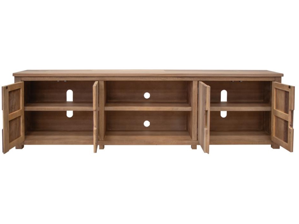 4 Door 93" TV Stand - image 4