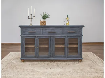 3 Drawer 4 Door Console
