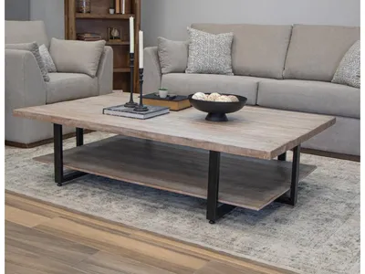 Iron Base Deluxe Cocktail Table - Alternative View
