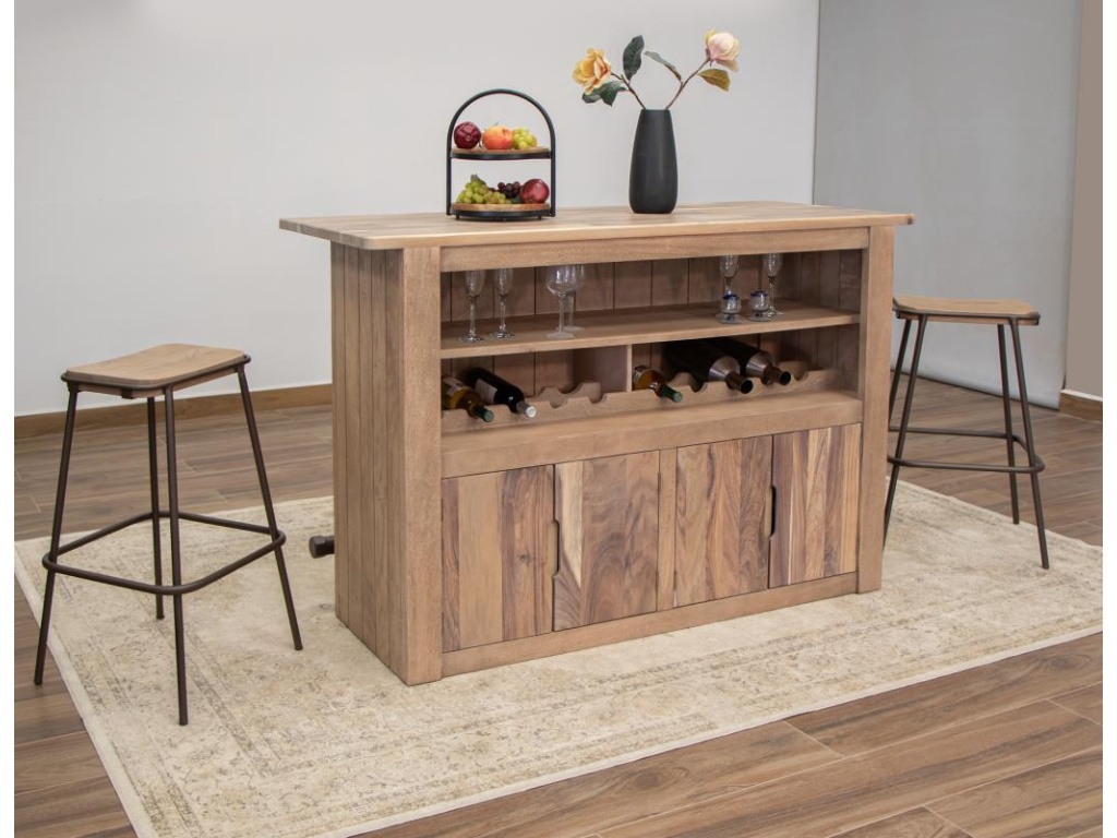 4 Door Wooden Bar - image 1