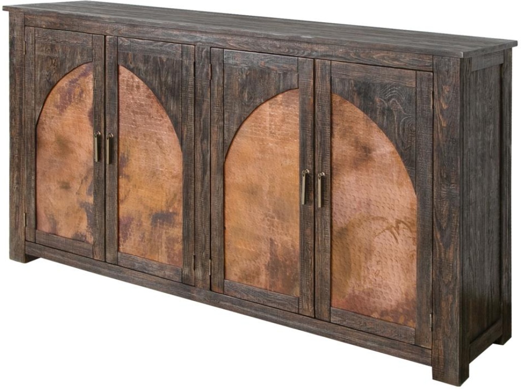 4 Copper-Paneled Door Console - main image