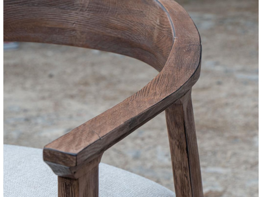 Upholstered Seat Wooden Chair - image 4