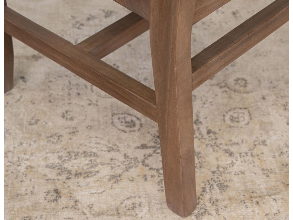 Upholstered Seat Wooden Chair - image 5