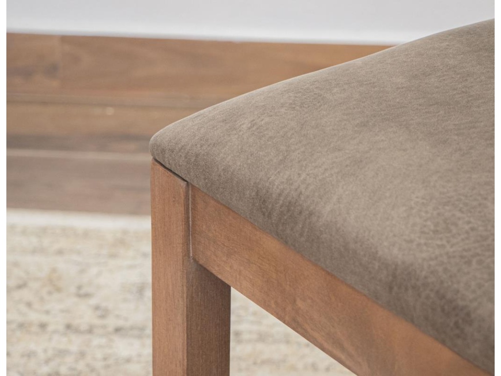 Upholstered Seat Wooden Chair - image 6