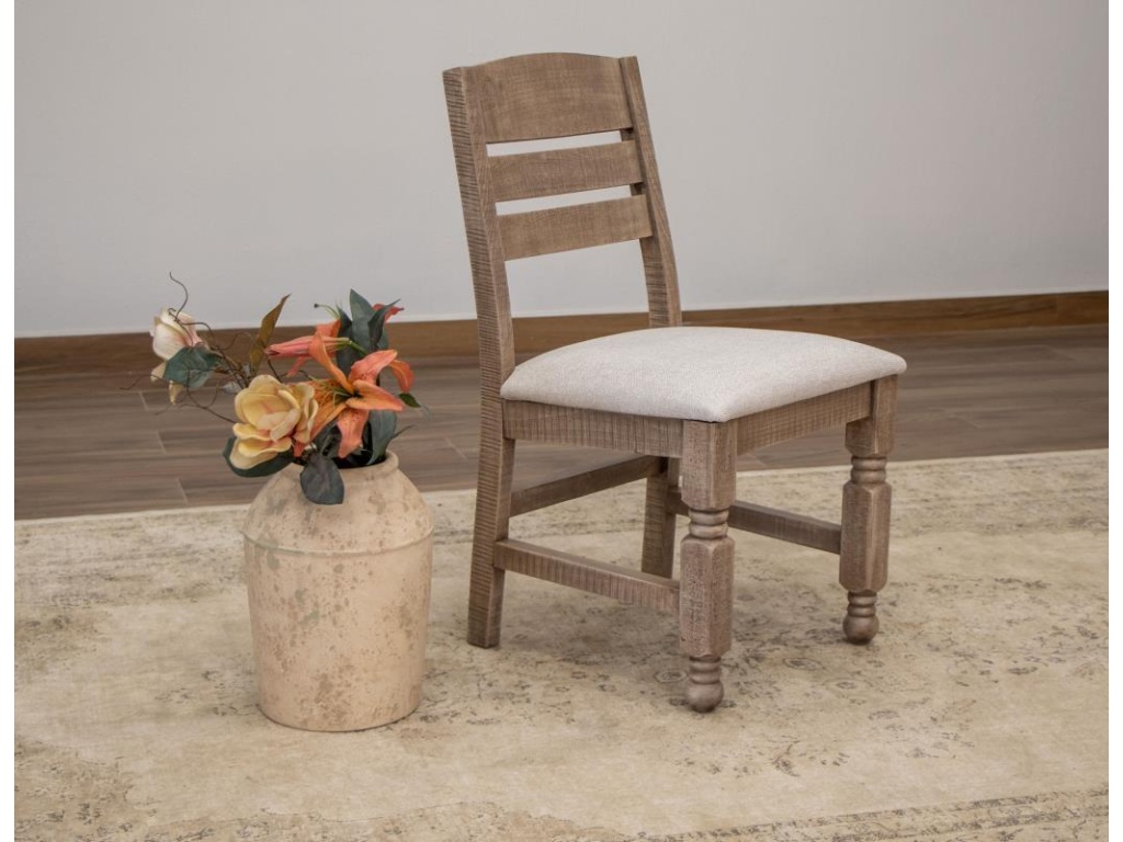 Upholstered Seat Wooden Chair - image 1